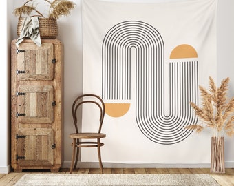 Abstract Scandinavian Tapestry, Mid-Century Modern Wall Art