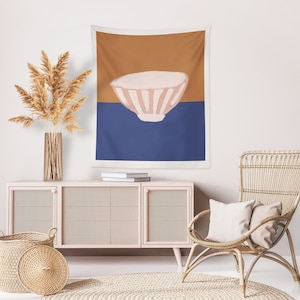 Abstract Tapestry, Abstract Patterns, Modern Wall Hanging, Cozy Wall Art, Mid-Century Decor, Minimalist Scandinavia Tapestry