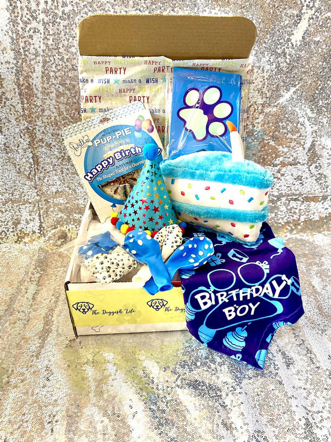 Dog Gift Box Dog Birthday Girl Dog Birthday Box Dog Etsy