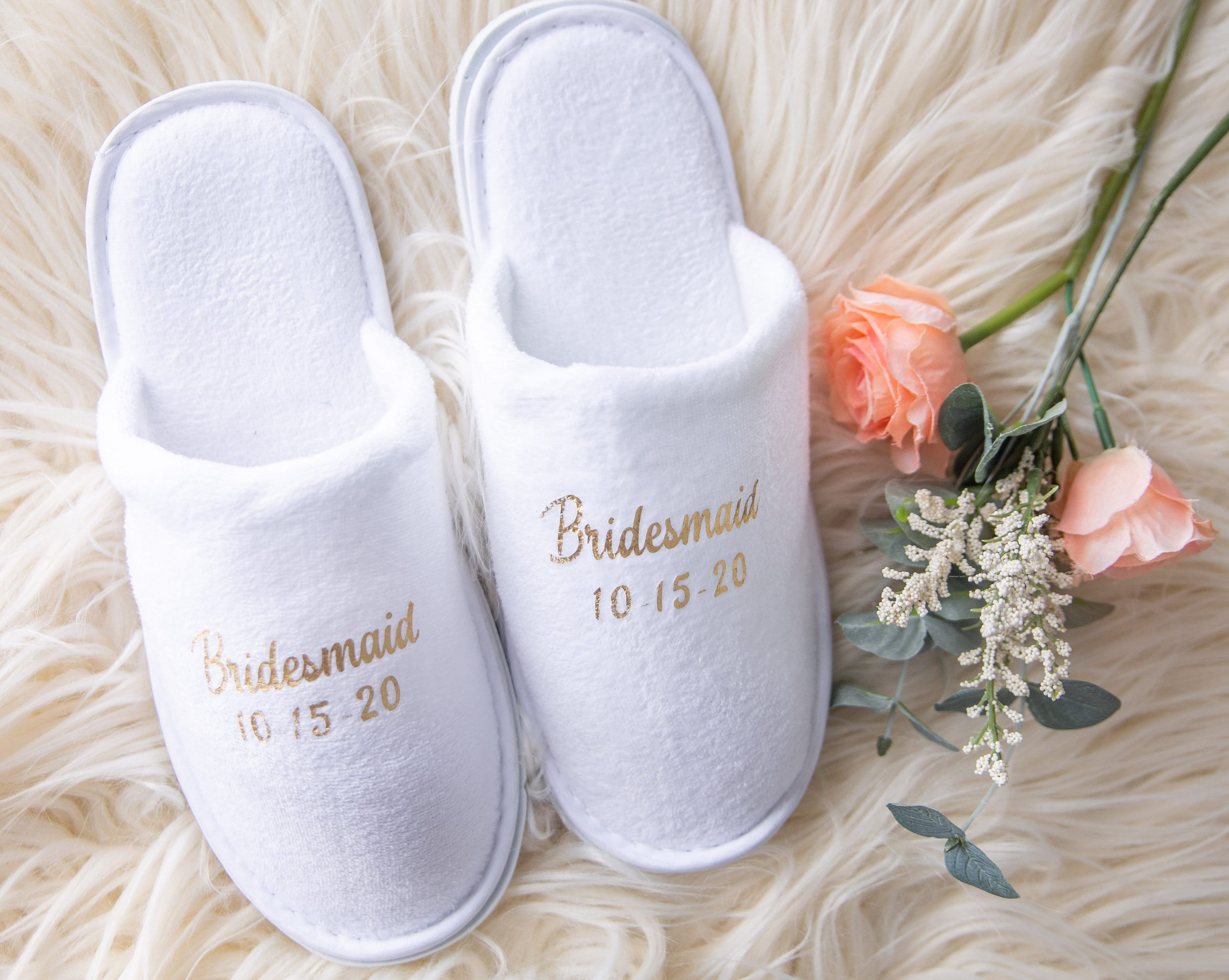 Bride Slippers Bridesmaid Slippers Babe Bachelorette Party Slippers Cute Bridesmaid Gifts Bride Gift Ideas Wedding Getting Ready (EB3394WD)