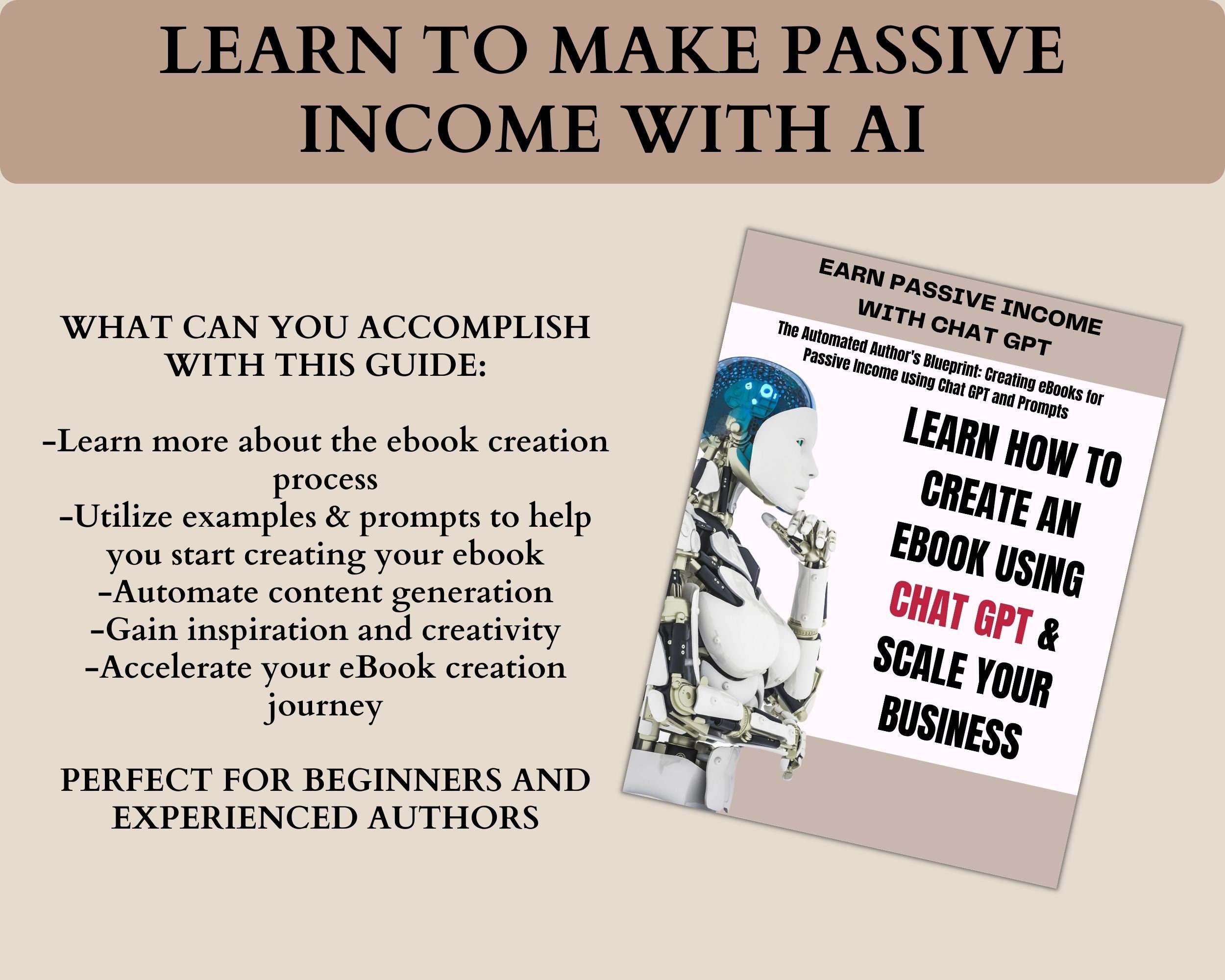 How to Create an Ebook Using Chat GPT Prompts, Passive Chatgpt
