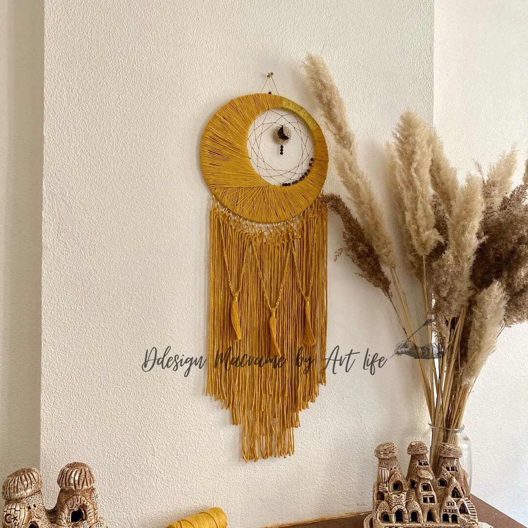 Attrape Rêve Pocahontas en Macramé