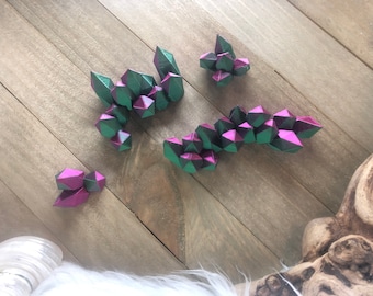 Kletterwand Kristalle für Einsiedlerkrebse 4 große 4 kleine Traube (Standard Pflicht)