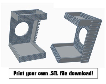 Impresiones de estante de cangrejo de dos niveles sin soportes (archivo STL, descarga, solo para uso personal)