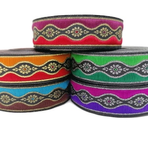 35 mm Mystic jacquard Ribbons (1.37 inches) Sewing Crafts, ribbon trim –  Ribbonsland