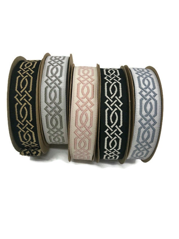 Celtic Rope Ribbon 35 Mm Celtic Knot 1.37 Inch Handwoven Ribbon Embroidered - Etsy