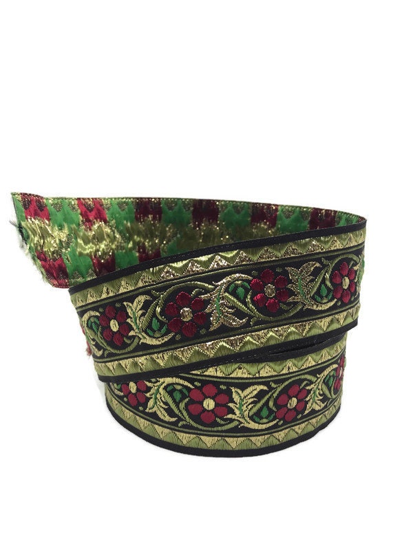 35mm Colorful Medieval Jacquard Ribbon (1.38 Inch), Woven Royal Trim ...