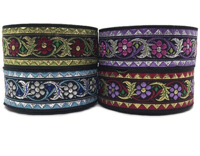 Medieval Ribbon Patterns 16mm Colorful Medieval Jacquard Ribbon (0.63 Inch), Woven Royal Trim ...