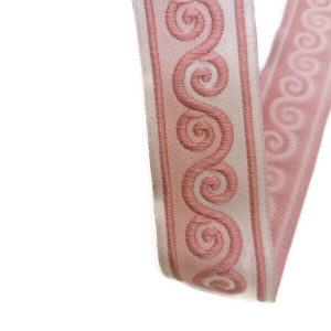 35 mm Puderschneckenmuster Jacquardband (1,37 Zoll), Kostüm Dekoration Borten, handgewebtes Band, Schneckenkragen, Stickzubehör, Gurt
