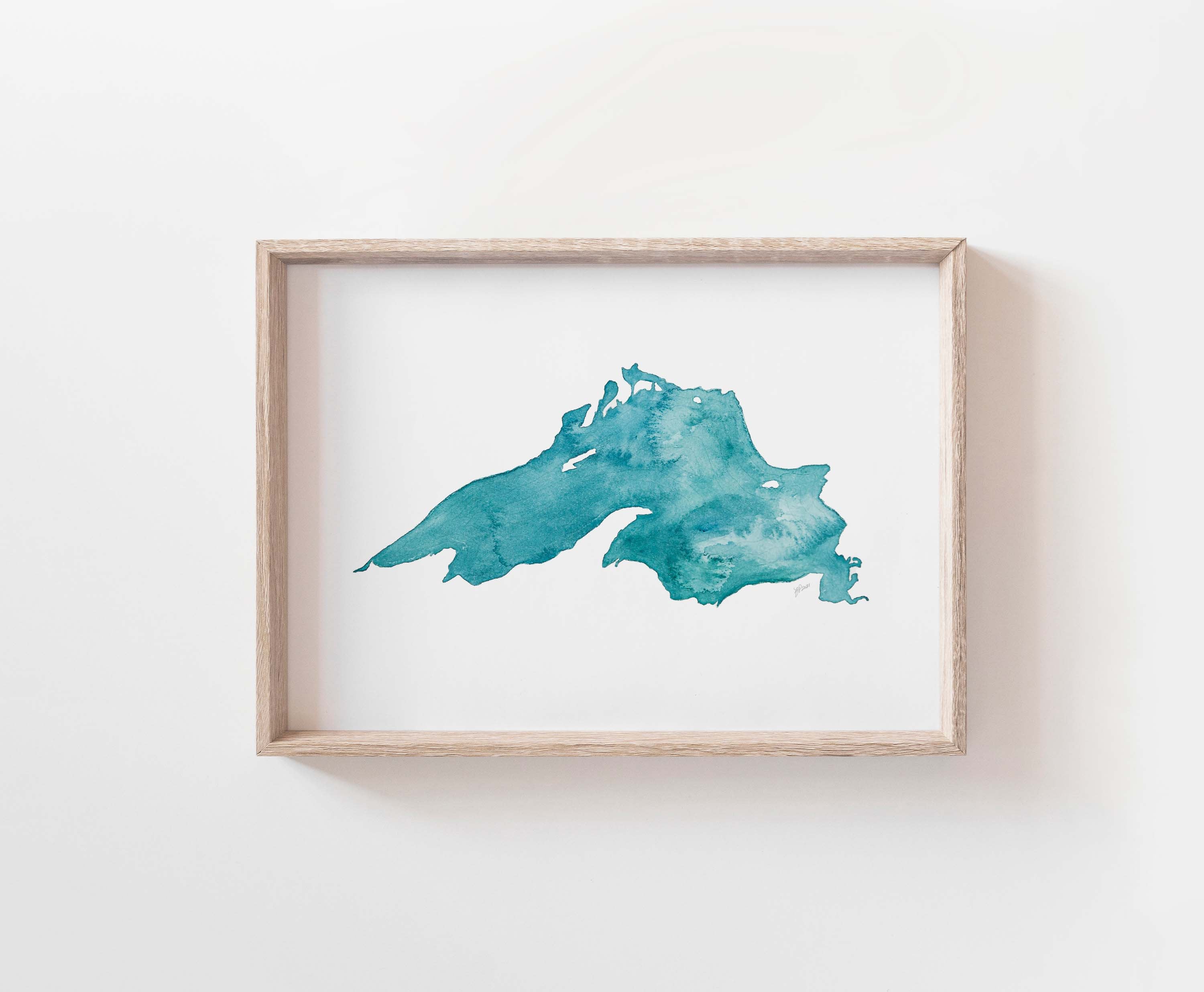 Lake Superior Art Print, Watercolor Lake Art, Duluth MN Art, Nature Lover Gift, Minnesota Gifts, Lake Superior Decor, Outdoorsy Gift