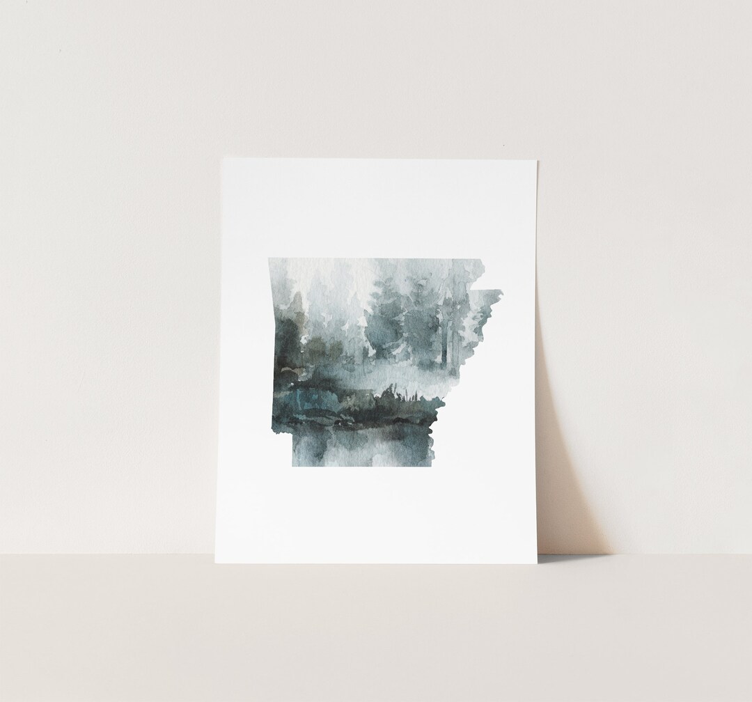 Missouri Art, Watercolor State Print, Missouri State Art, Missouri ...