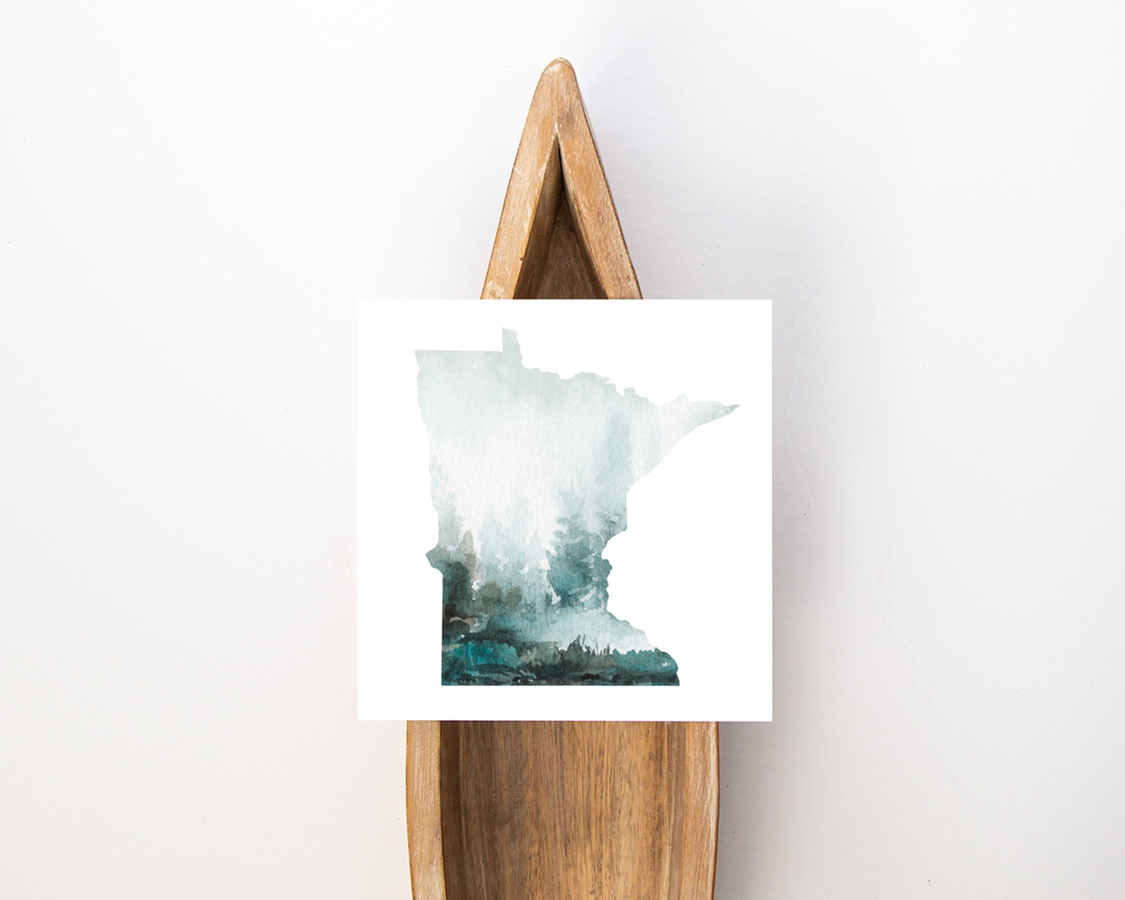 Minnesota Wall Art Watercolor State Print Wall Art for | Etsy
