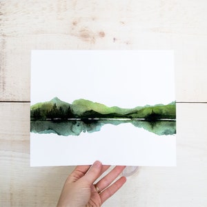 Pine Tree Wall Art, Abstract Watercolor Print, Nature Lover Gift, Evergreen Print, Pine Tree Print, Abstract Nature Art, Outdoorsy Gift