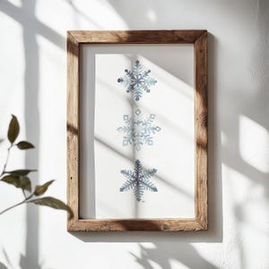 Watercolor Snowflake Art Print: Winter Wall Decor image 9