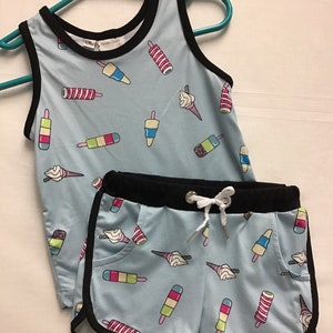 Ice Cream Shorts and Tank Top, Baby, Toddler, Unisex