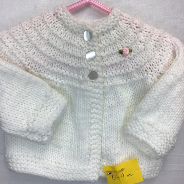 Baby Knitted Solid Color Simple Sweater