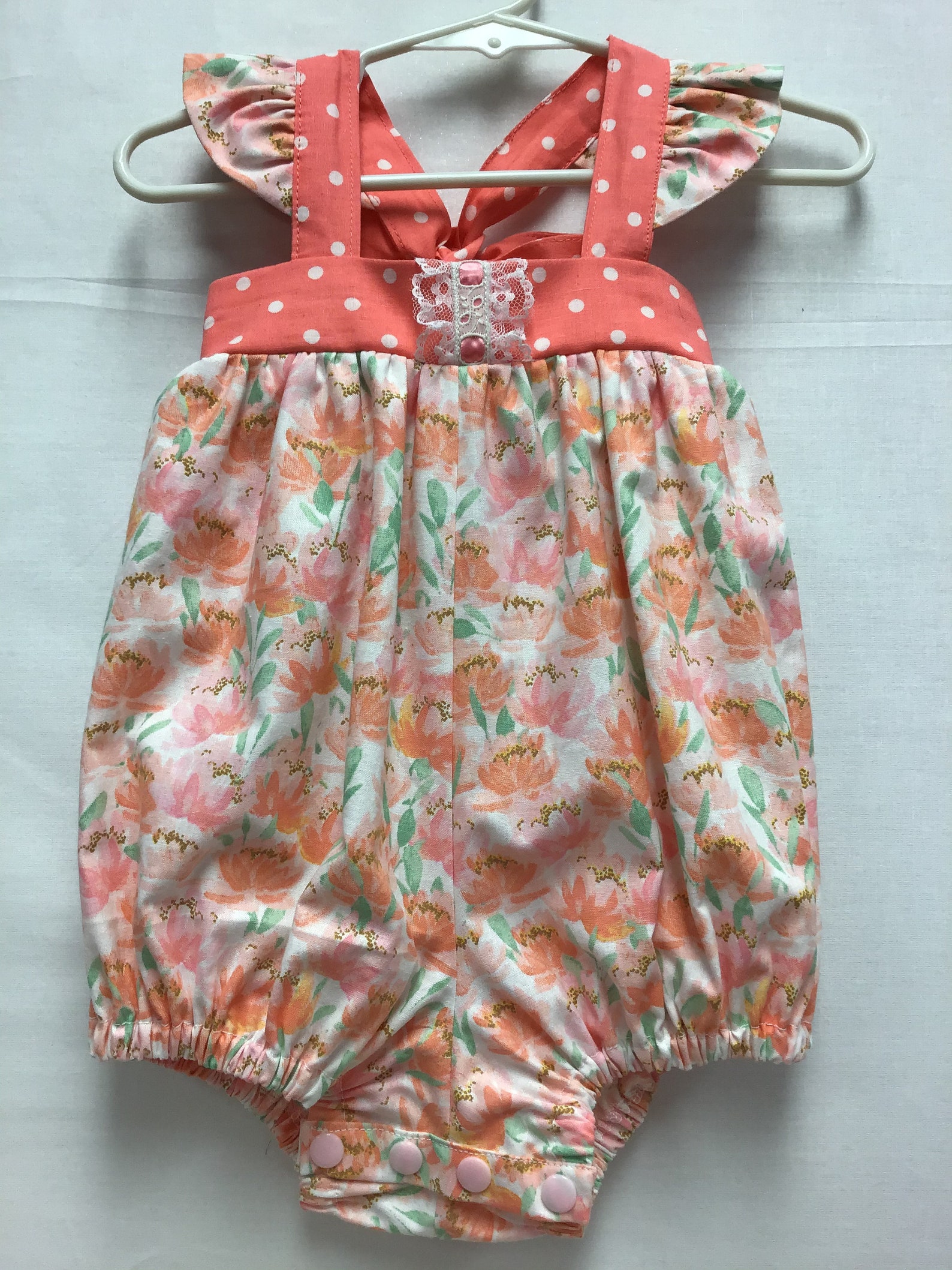 Baby Mädchen oder Kleinkind weiche Pfirsich Blase Strampler | Etsy