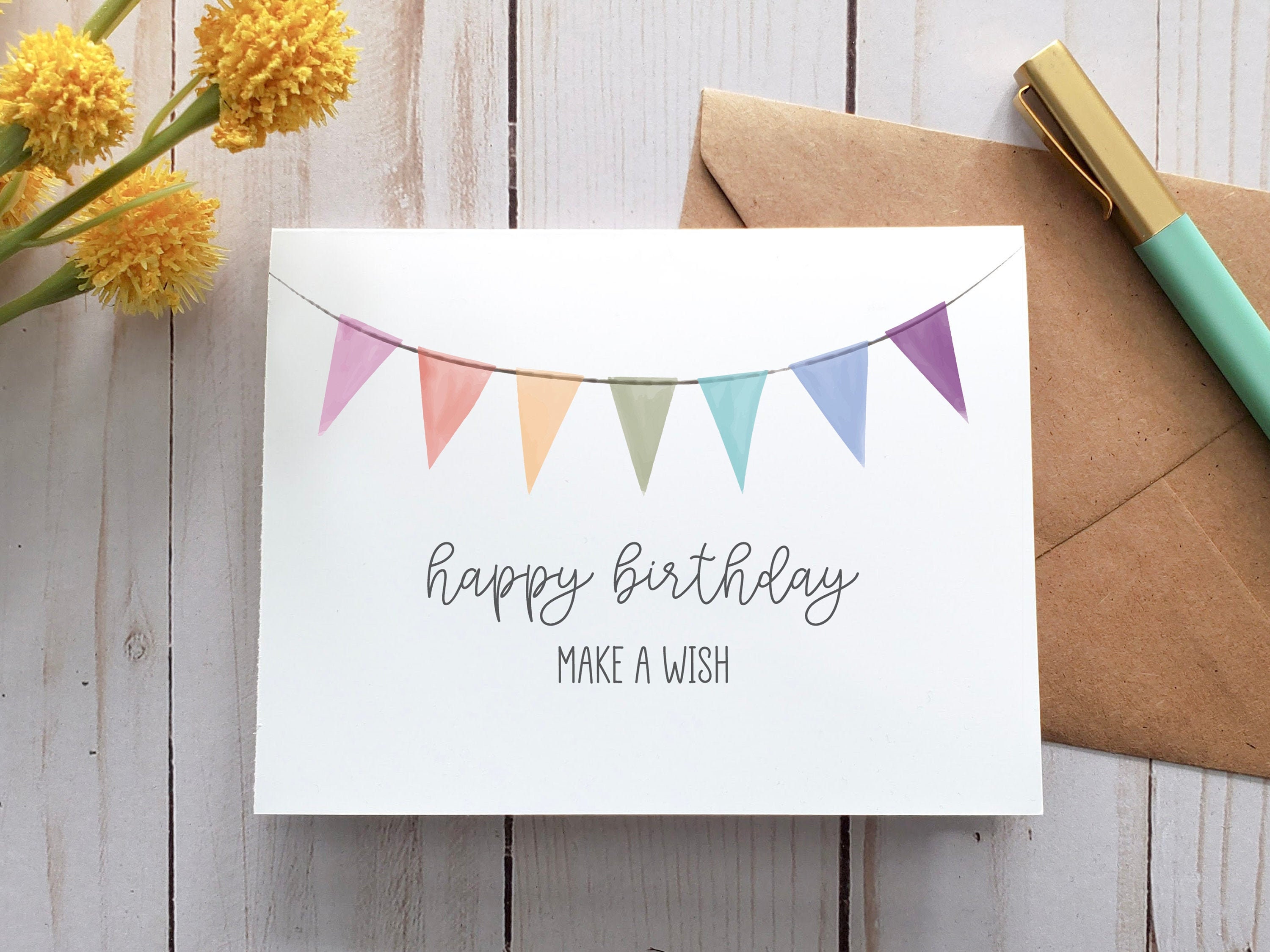 Twizler Carte D'anniversaire Pour Elle Ou Pour Lui Avec Jardin Arc-en