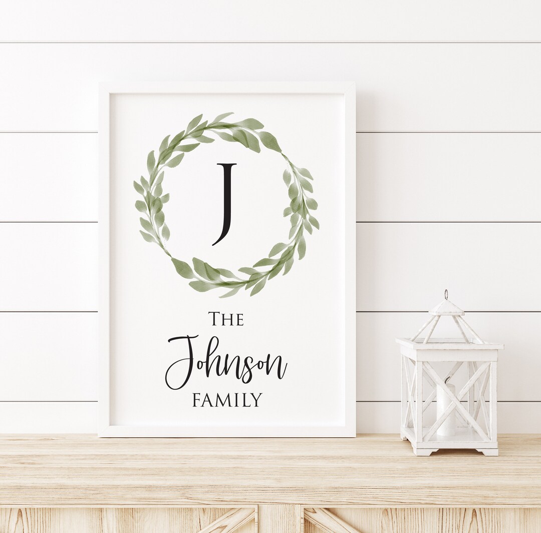 Family Name Wall Art, Surname Wall Art, Last Name Wall Art