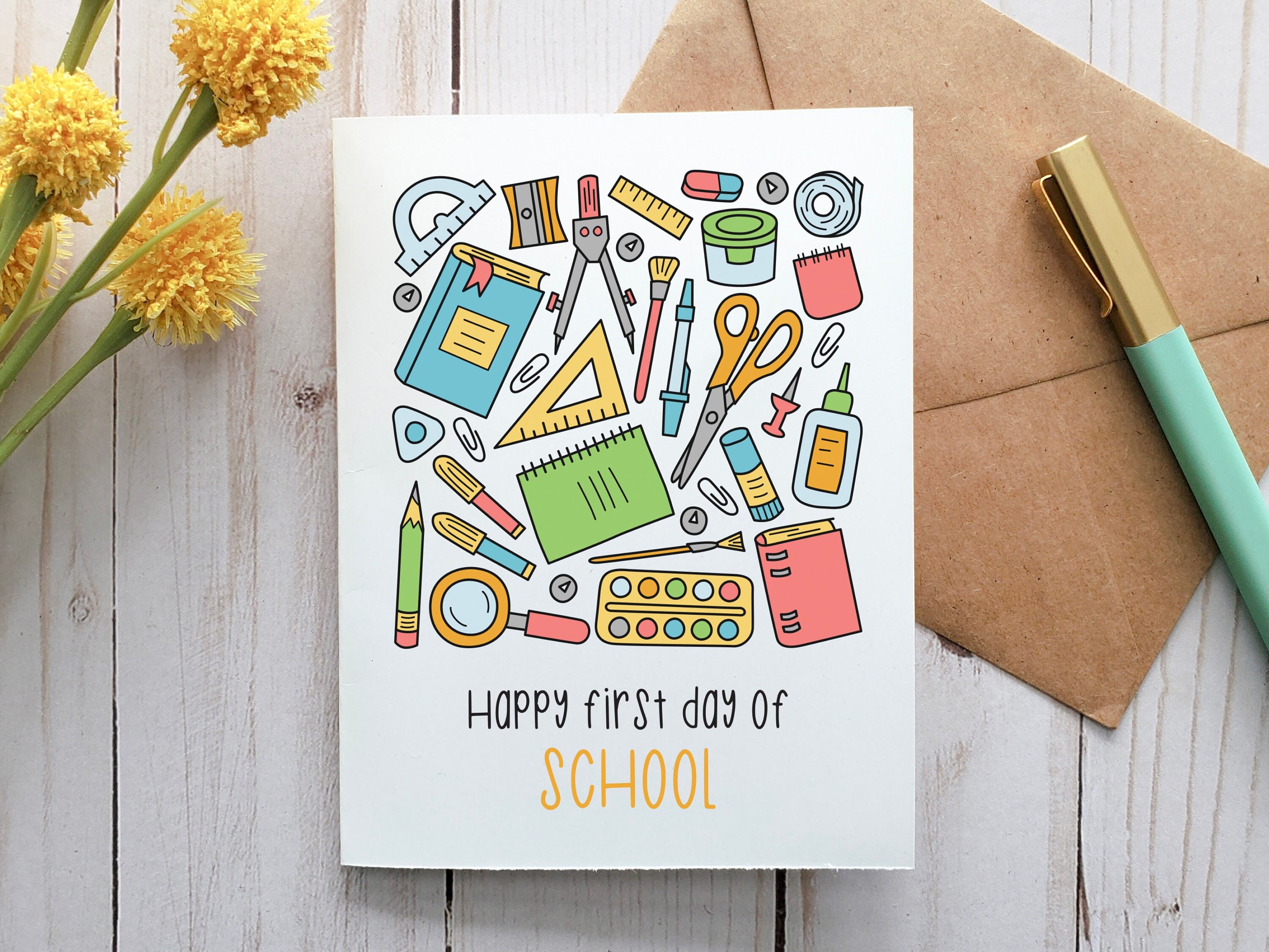 Happy First Day Of School Card