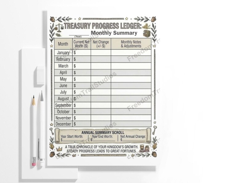 Monthly Budget Tracker Printable, Finance Progress Log, Budget Summary ...