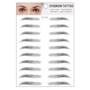 Hair-like Authentic Eyebrow Tattoo Sticker - Etsy Hair-like Authentic Eyebrow Tattoo Sticker - Etsy