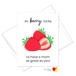 So berry lucky - Cumpleaños del día de la madre - Mensaje interior personalizable