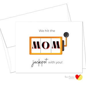 ¡Ganamos el premio gordo de mamá contigo! - Mensaje interior personalizable