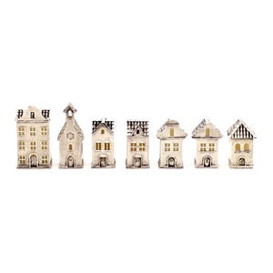 1:12 Christmas house lantern decoration, Amsterdam house lantern, Christmas doll diorama, dollhouse tabletop light decor