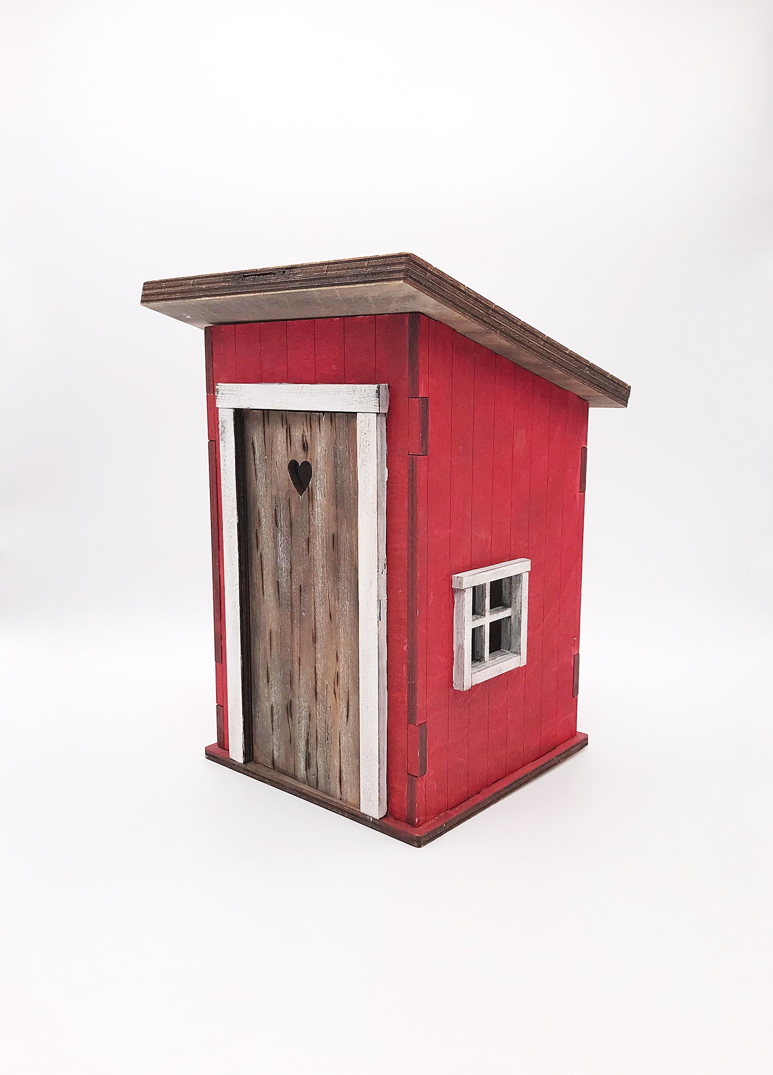 Miniature Wooden Rustic Dollhouse Vintage Outhouse Findus Etsy