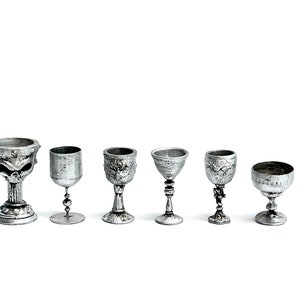 Miniature Halloween goblet, wineglass for doll, antique cup for dollhouse, imitation brass, haunted house decoration