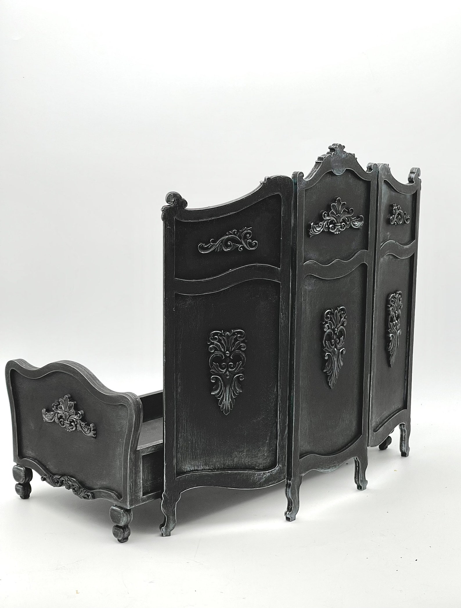 16 Dressing Room Screen for Doll Dollhouse Divider 3 Panels Etsy