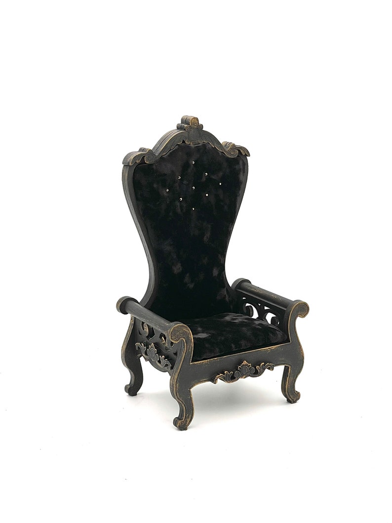 Miniature Throne for Doll, Vintage Throne, Dollhouse Chair, Throne With ...