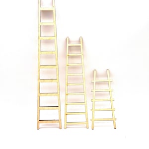 Miniature wooden ladder, stairs for dollhouse, fairy garden accessories, fairy ladder