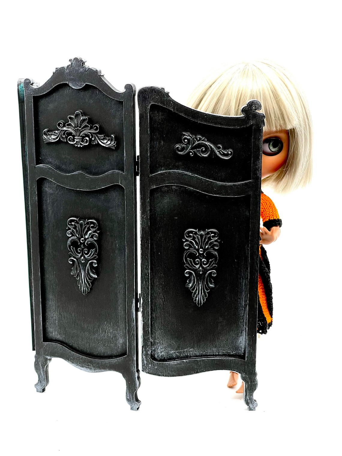 16 Dressing Room Screen for Doll Dollhouse Divider 3 Panels Etsy