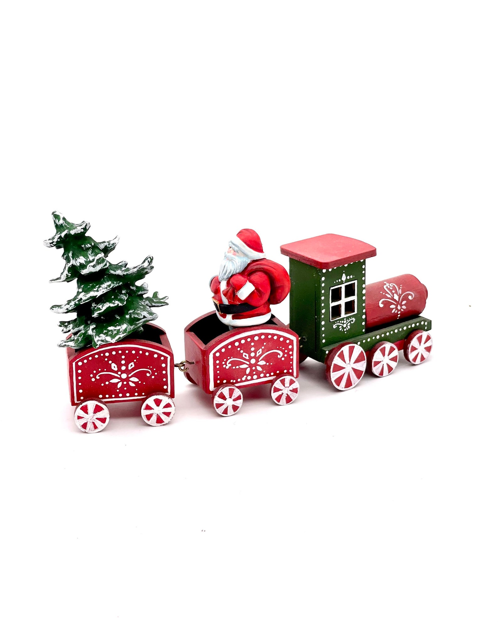 Miniature Christmas Train Toy Teddy Bear for Train Miniature Etsy