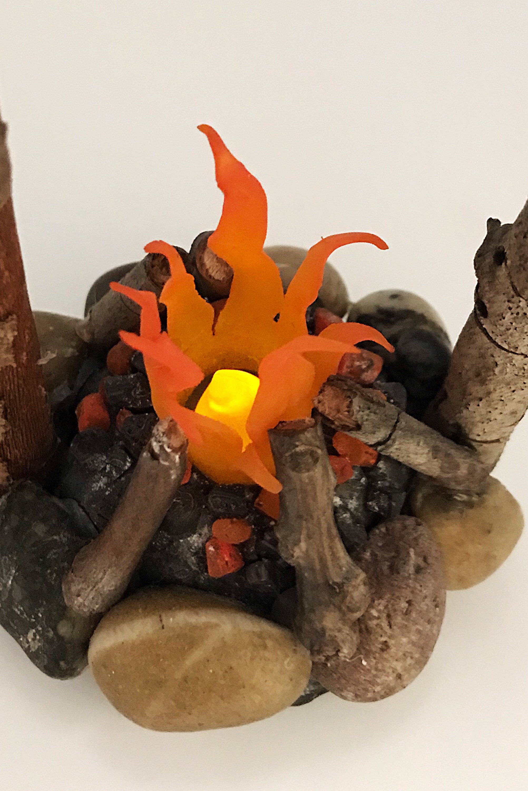 Miniature bonfire campsite picnic dollhouse mini campfire Etsy