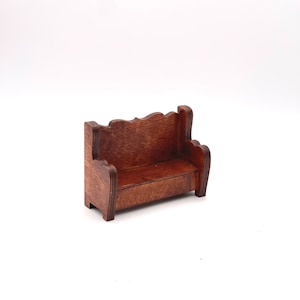 1:6 miniature bench, dollhouse bench for doll, diorama doll, fairy garden bench