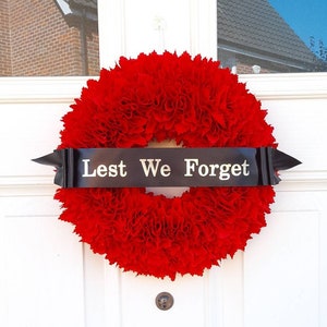 Poppy Wreath, Red Door Wreath, Red Tribute Wreath, Patriotic Door Decoration, Memorial Day, Front Door Wreath