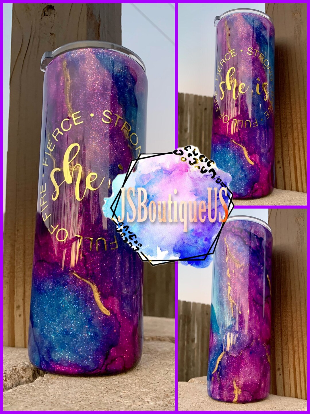 Personalized Alcohol Ink /hydro Dip Custom Tumblers Etsy