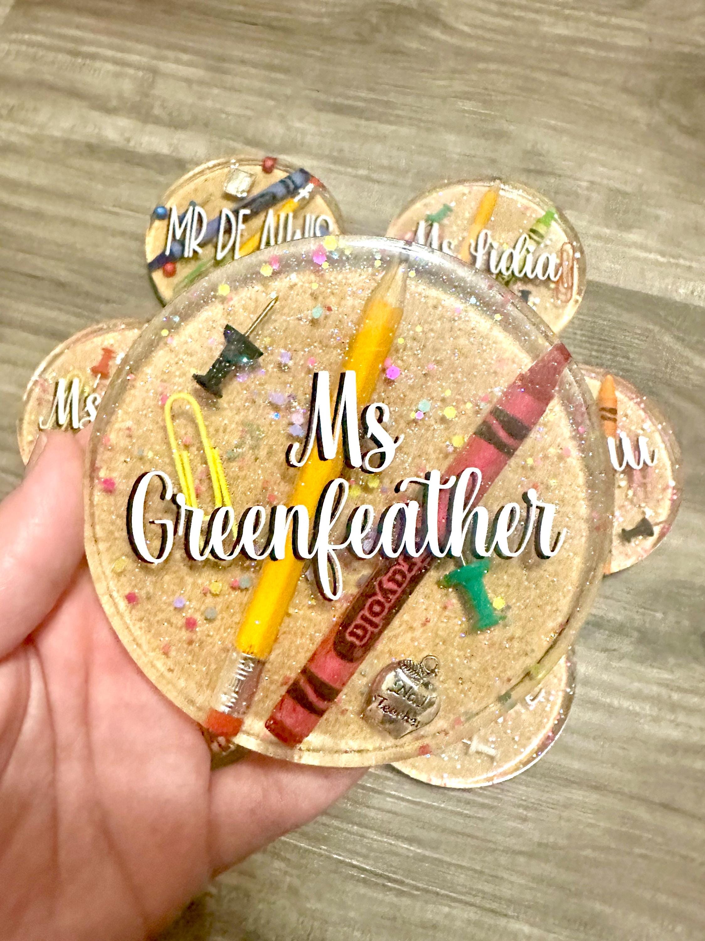 Personalized Teacher Epoxy Coaster, Paperweight Gift - Etsy