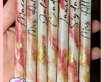 Personalized Alcohol Ink Pen: Glitter Milky Way Papermate Inkjoy