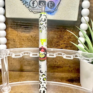 Christmas Grinch Pen / Personalized Glitter Pens / Papermate Inkjoy Pens / Refillable Pens