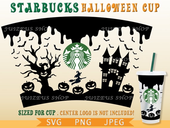 Download Full Wrap Halloween Starbucks Cup Svg Diy Venti Cup 24 Oz Etsy