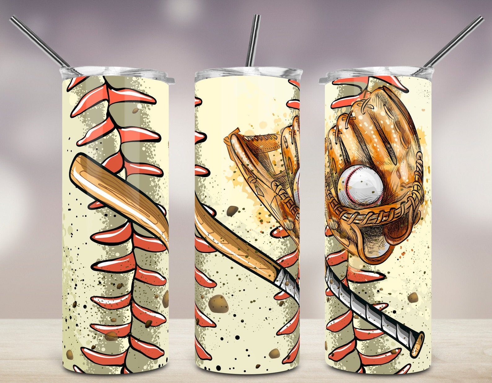 Baseball 20oz Skinny Tumbler Sublimation Designs pour la Etsy France