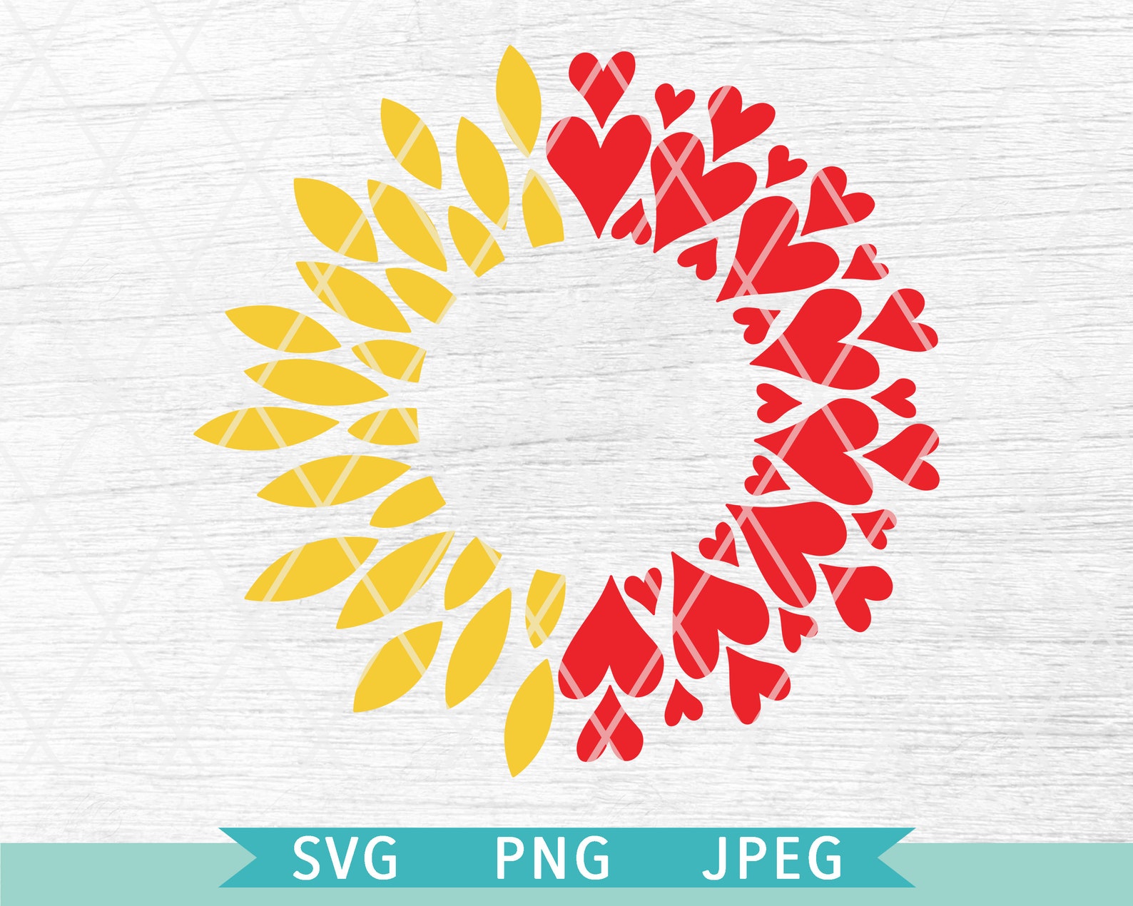 Free Free 103 Sunflower Heart Svg SVG PNG EPS DXF File