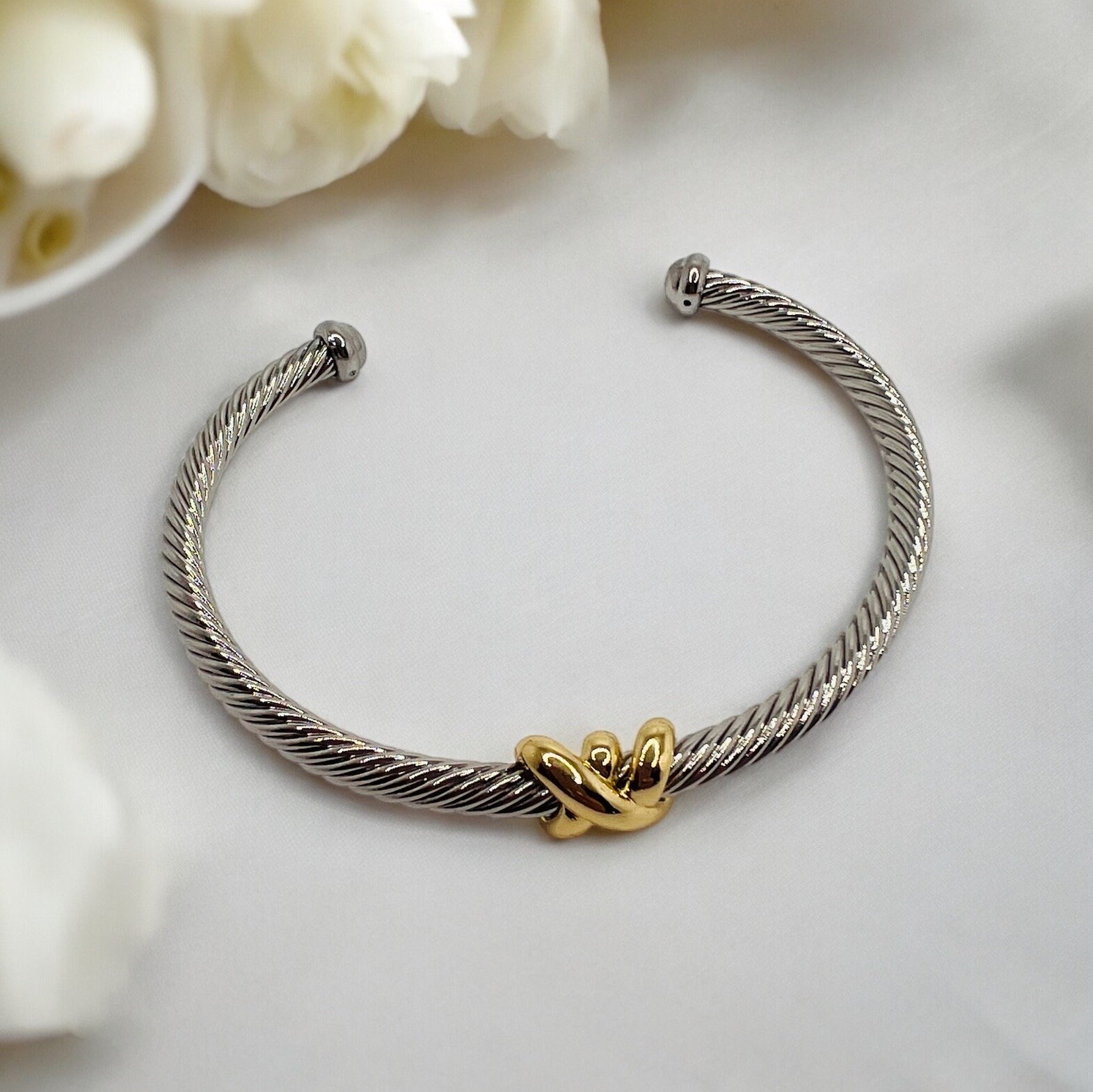Cable cuff bracelet best sale