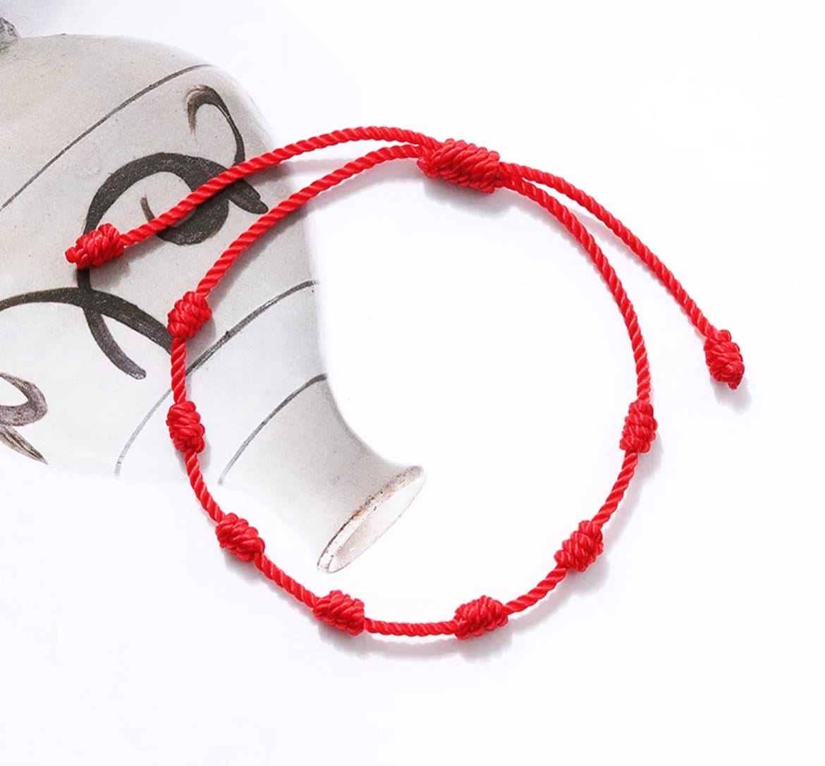 MYSTIC JEWELS by Dalia - Kabbalah Bracelet - 7 Knots Red Thread with S –  TrendycollectionB