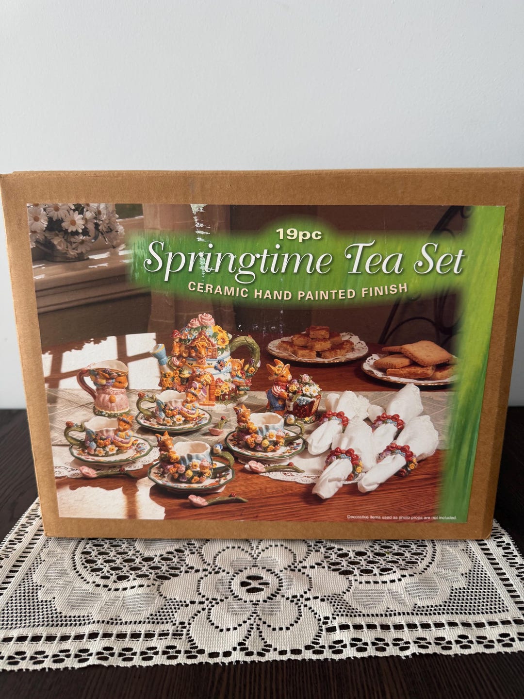 Spring Tea Sets Springtime Handpainted Tea Set 19 Pieces - Etsy