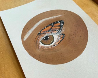 Monarch Eye watercolor